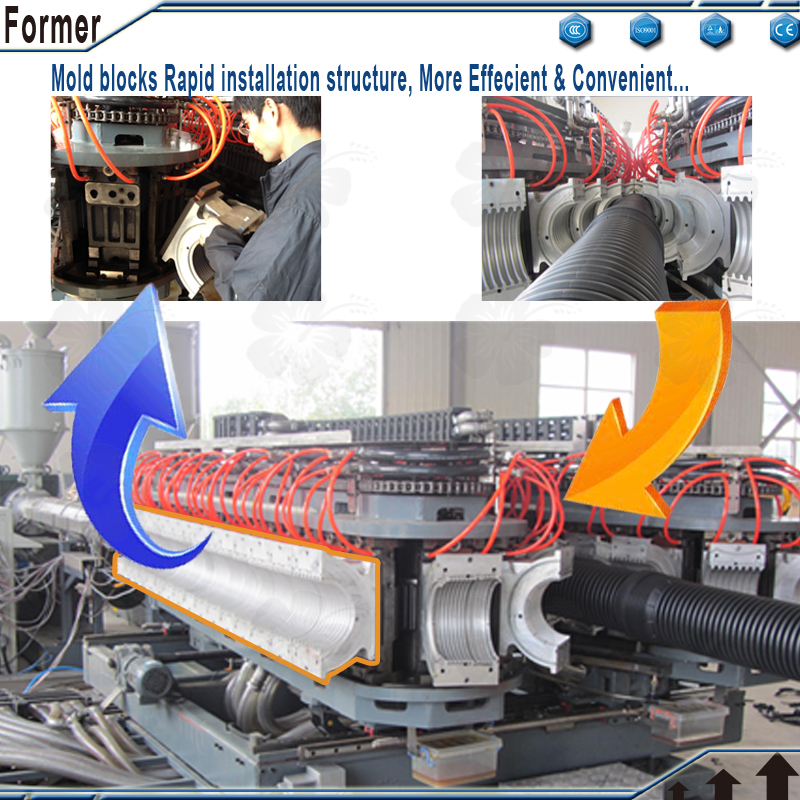 corrugated pipe machine